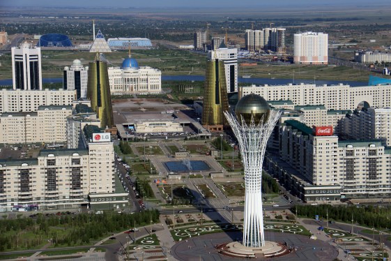 View of downtown Astana, the new capital of Kazakhstan. Photo: Almas Dissyukov/ World Bank